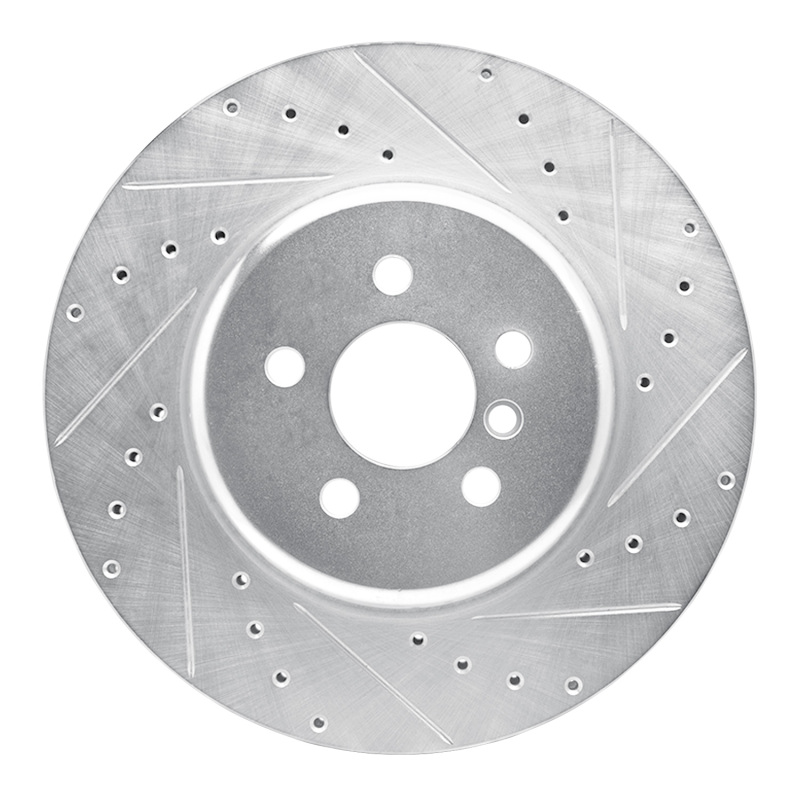 BMW 4 Series Brake Rotor (1) - Front Right - R1 Concepts - Drilled & Slotted - Silver - `17-`25 BMW 4 Series Brake Rotor (1) - Front Right - R1 Concepts - Drilled & Slotted - Silver - `17-`25